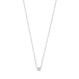 Saint Germain Garance 14 karat white gold necklace with zirconia stone