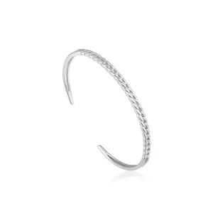 Silver Curb Chain Cuff