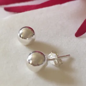 Silver Sphere Studs - VST107