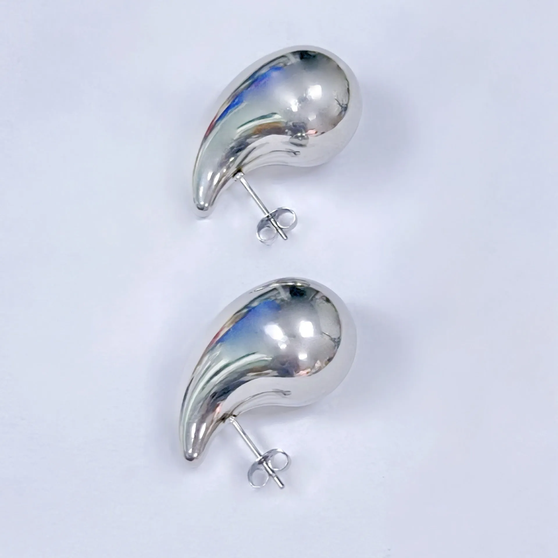 Simple Style Water Droplets Ear Studs