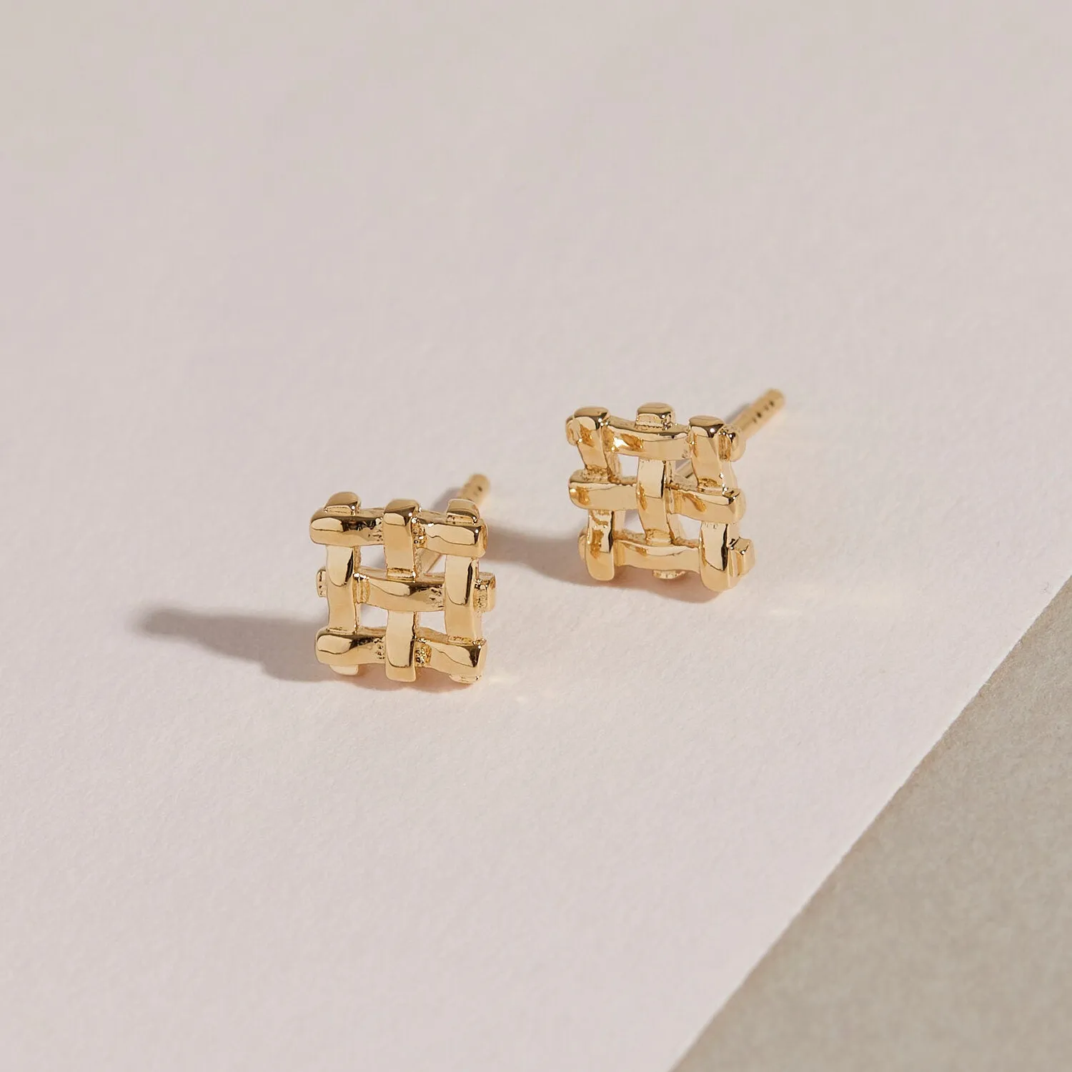 Small Crosshatch Studs