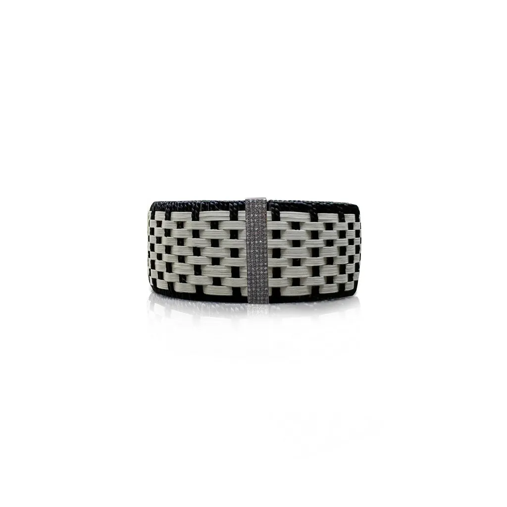 Small Woven Cuff Black