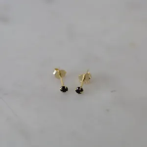 SOPHIE - Mini Rock Studs - Gold/Black