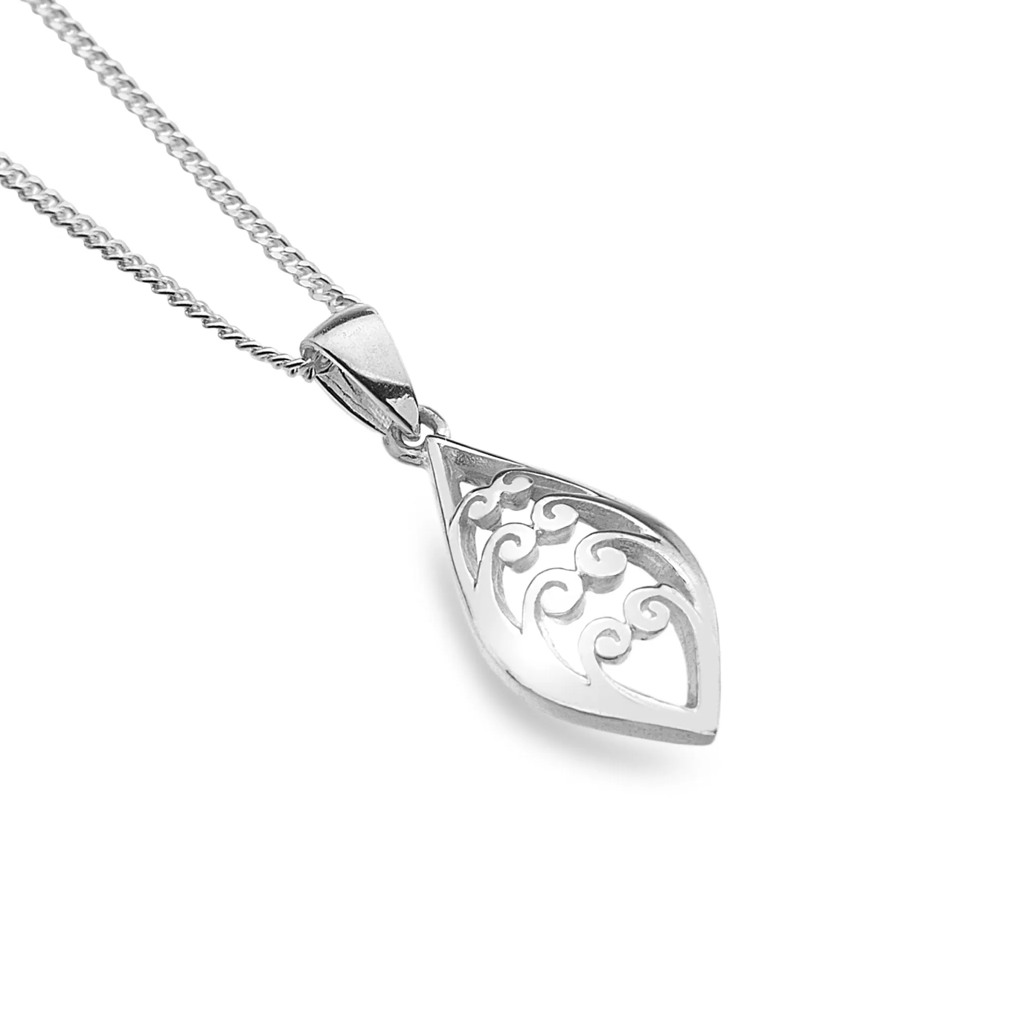 Spiral Leaf Pendant