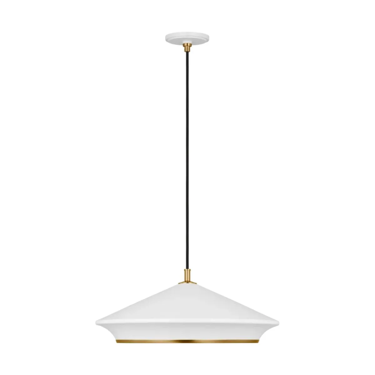 Stanza 24 in. Pendant Light Matte White Finish