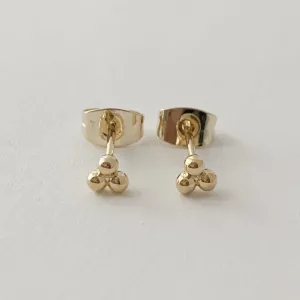 Trinity Ball Stud Earrings