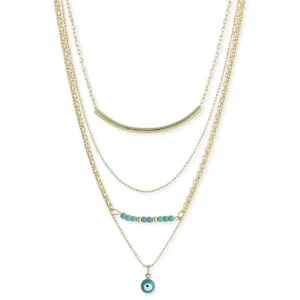 Turquoise Gold Layer Necklace