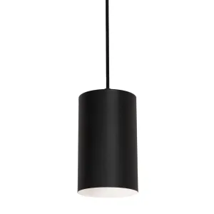 Tyke 4 in. Pendant Light Black Finish