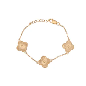 VC Gold Clover Bracelet| 925 Silver| Gold Plated - From Purl