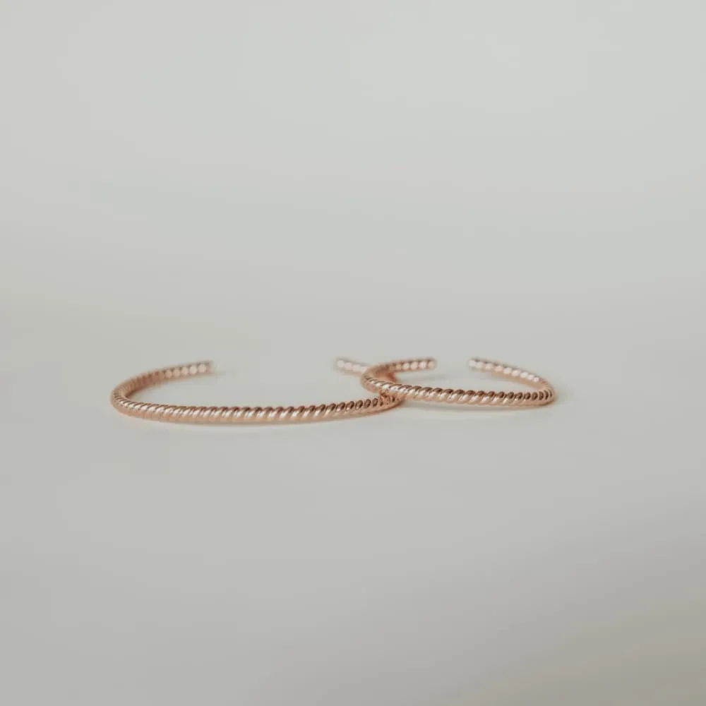 Woven Twisted Rose Gold Mama   Me Set