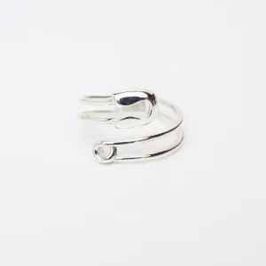 Wrapped Safty Pin Ring