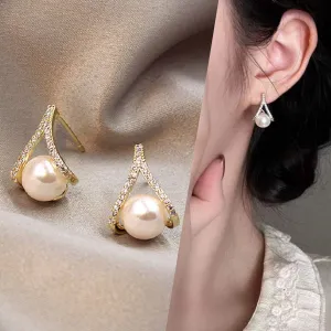 XE053 - Elegant Pearl Earrings